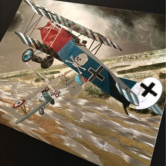 The Great Air War Ventaire Pharmaceutical Promo Foil 8x10” WW2 Print Art Pair - Picture 10 of 16